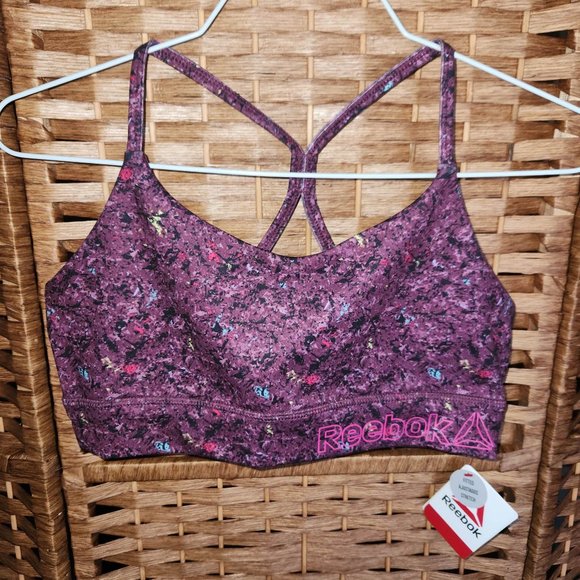 Reebok Sports Bra Girls Size XXL (18) - Purple - NWT - Picture 1 of 3